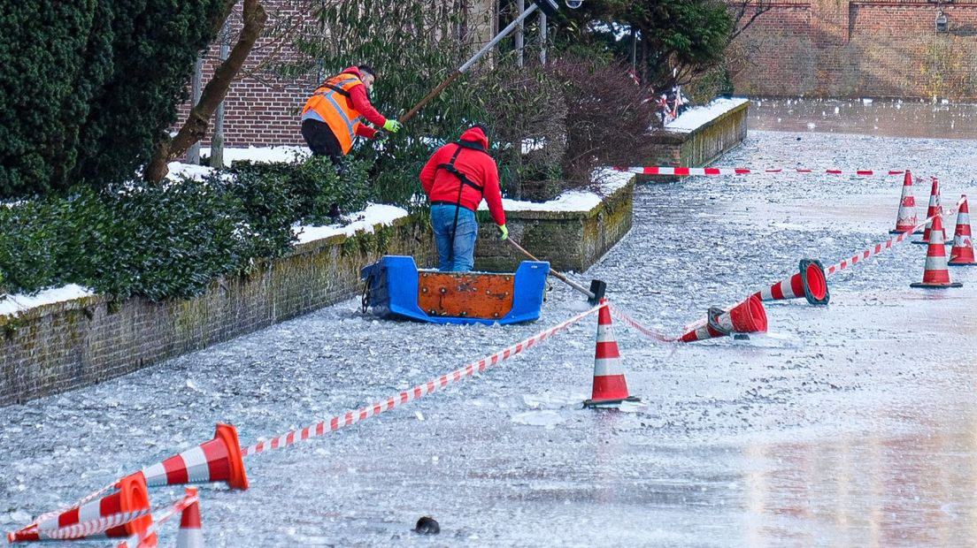 IJs rondom Torentje kapotgemaakt en afgezet