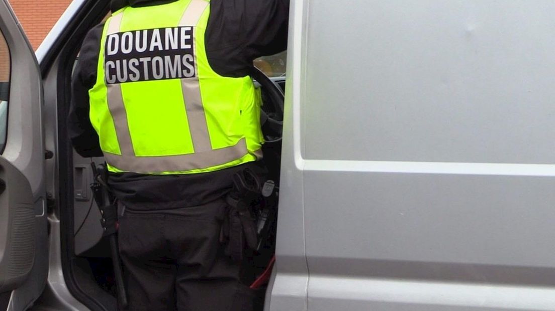 Douane controleert aan de grens