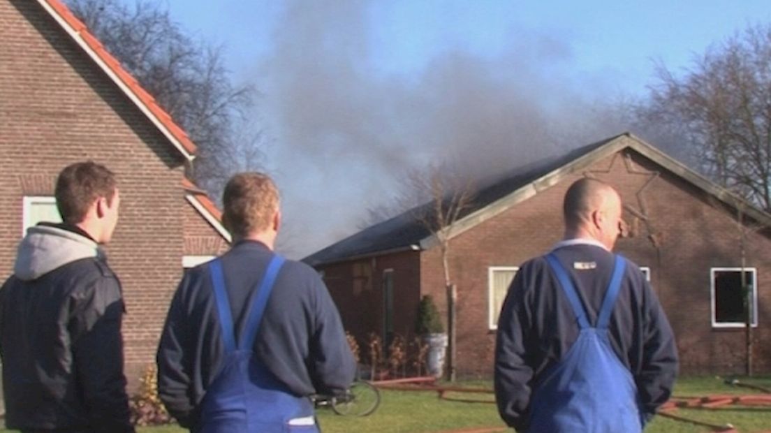 Schuurbrand in Hoogenweg