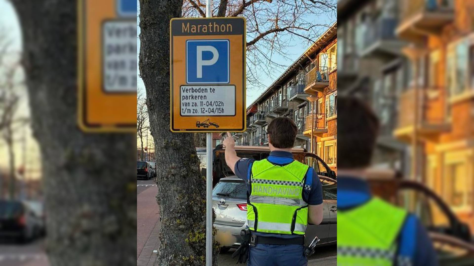 Honderd auto's en meerdere fietsen weggehaald voor marathon