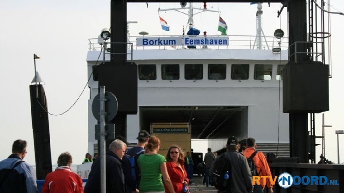 De Veerdienst van en naar Borkum