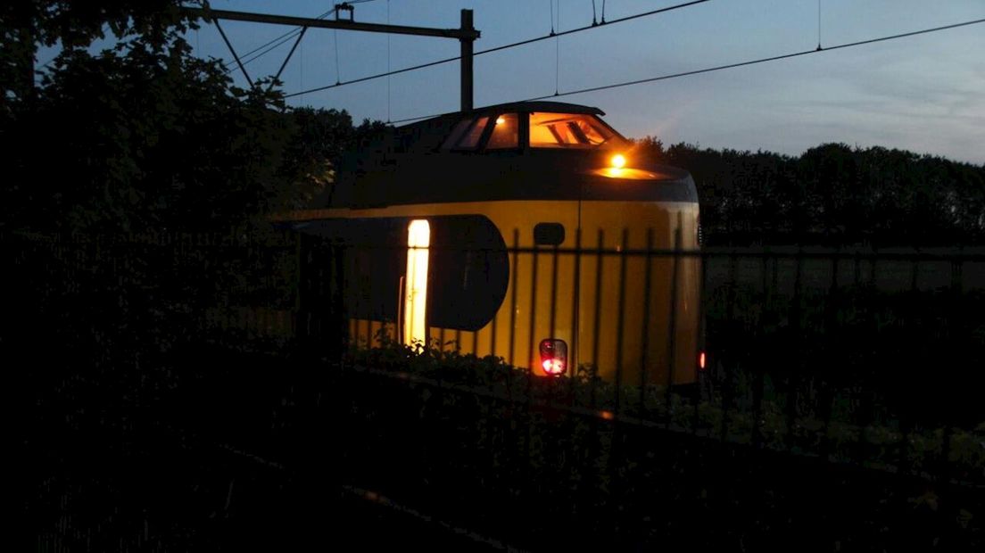 Gestrande trein tussen Wierden en Rijssen
