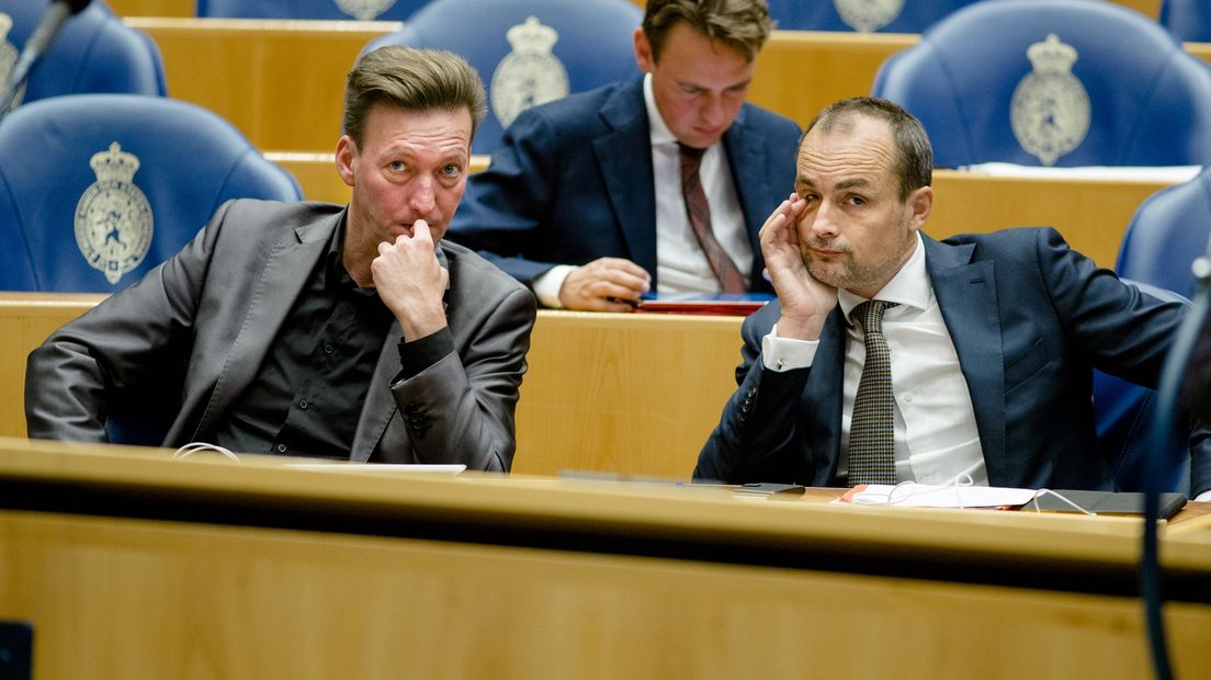 Kamerleden Tjeerd van Dekken en Jan Vos