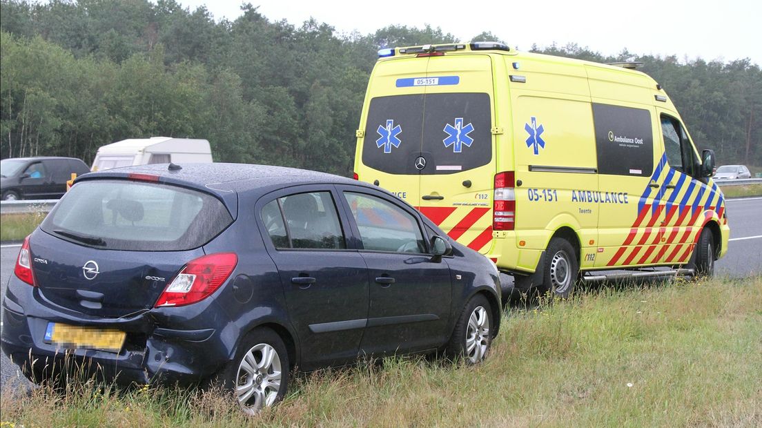 Gewonde bij botsing op A1 bij Rijssen