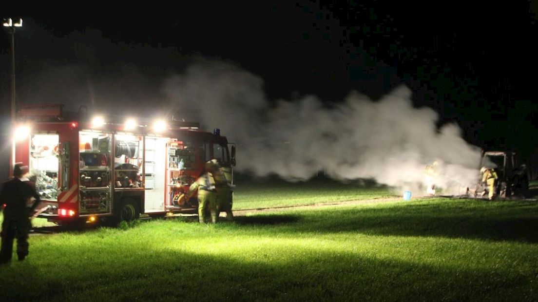 Tractor uitgebrand in de Kring van Dorth