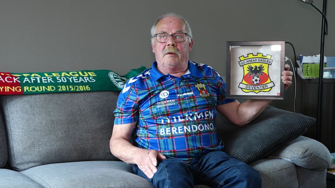 Henk was 9 jaar geleden de enige fan bij Europese uitwedstrijd Go Ahead: "Hopelijk nu met meer supporters"