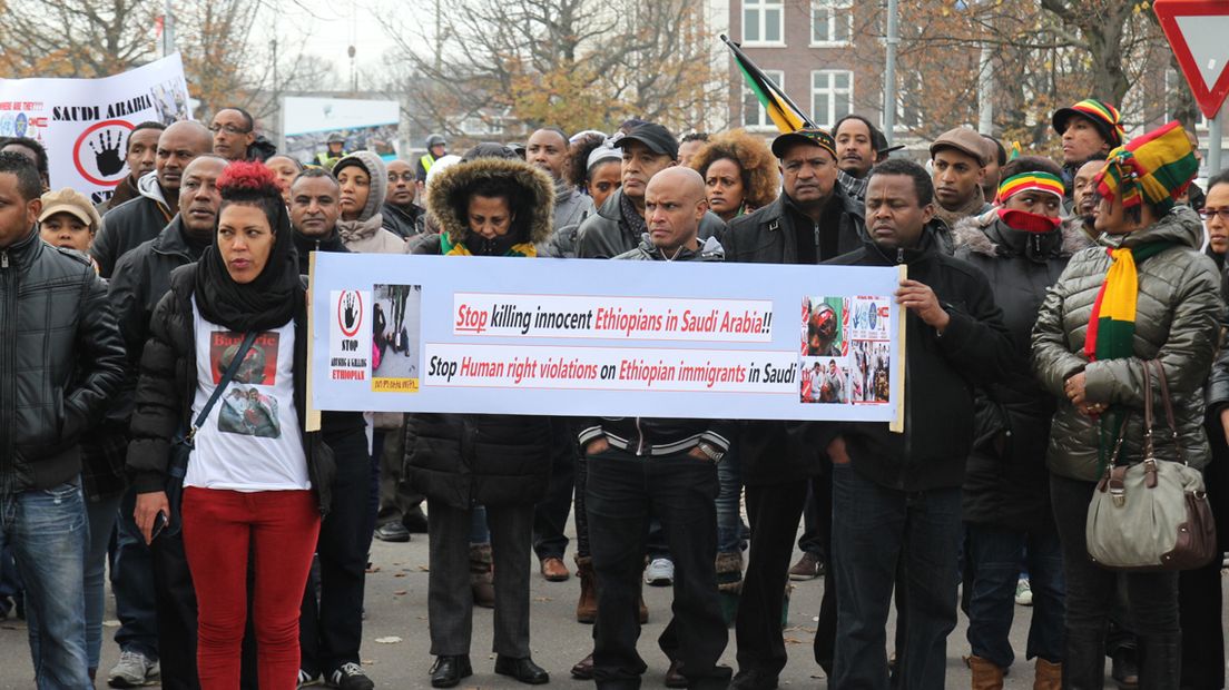 Demonstratie Ethiopiërs