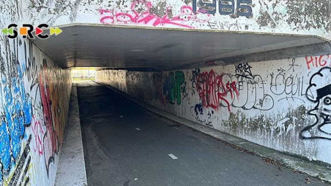 Het huidige aanzicht van de tunnel bij Enspijk