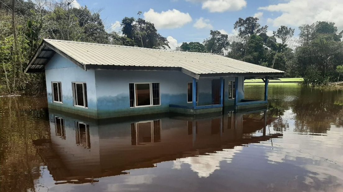 Hoogwater in Suriname | Foto via Renate Stüger