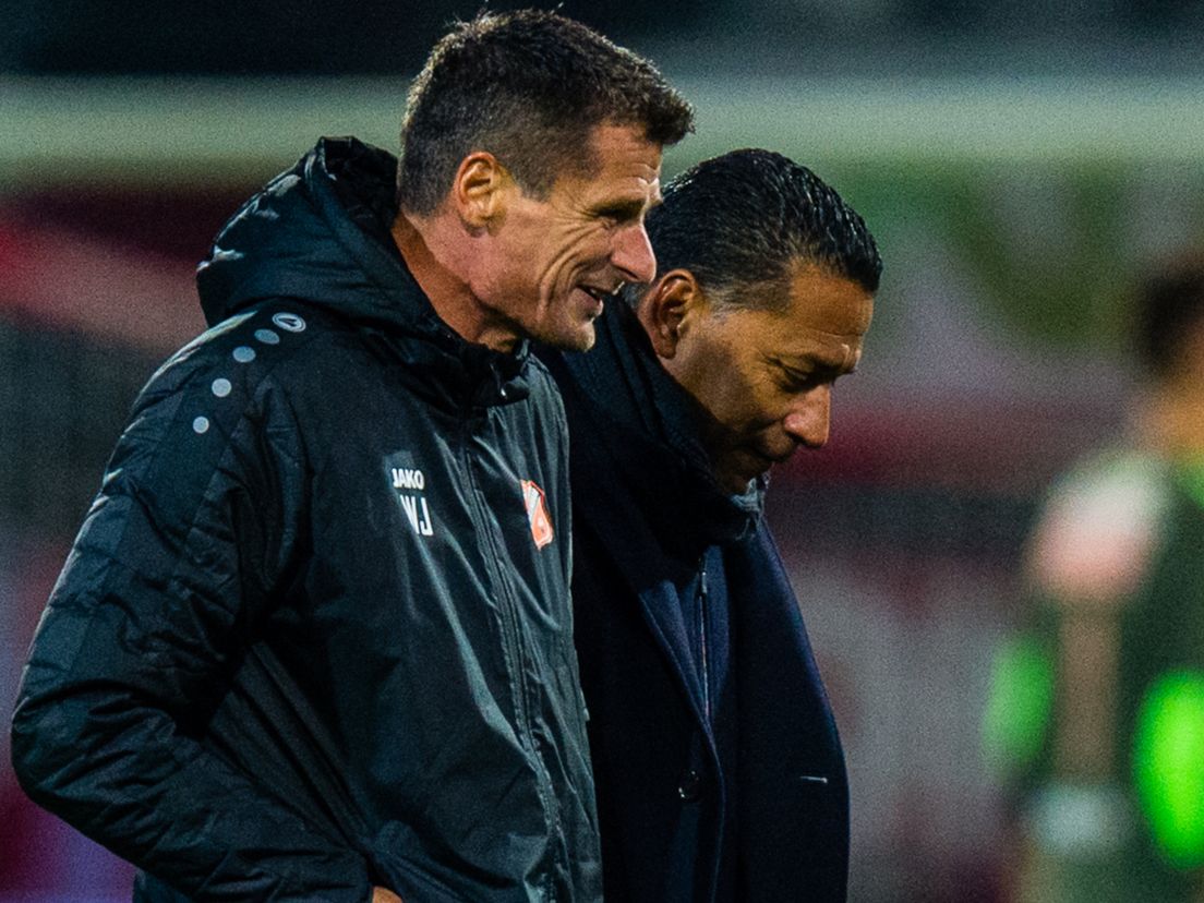 Wim Jonk en Henk Fraser, twee kandidaten om trainer in De Kuip te worden