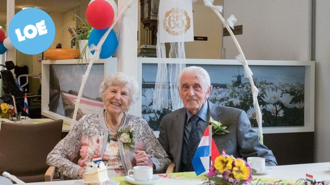 Nelly en Evert zijn 65 jaar getrouwd.