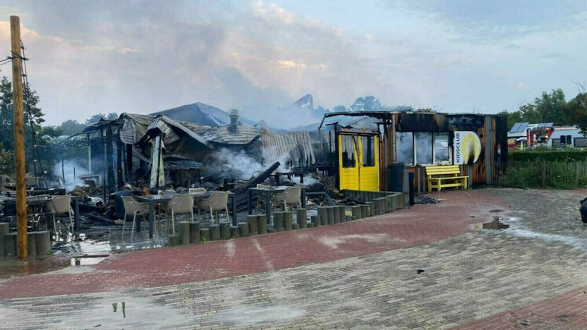 Campinggasten na grote brand: 'We hadden een midweekje geboekt, maar dit is wel een spannend midweek