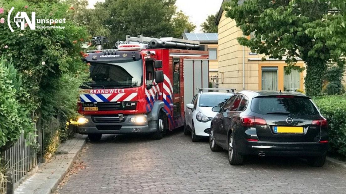 Doorrijruimte te krap voor de brandweer.