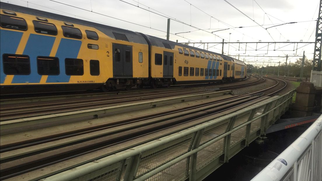 Het spoor nabij station Deventer