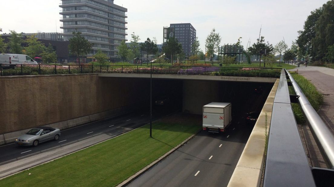 De oostelijke buis van de Hondsrugtunnel is vier weken dicht (Rechten: Janet Oortwijn/RTV Drenthe)