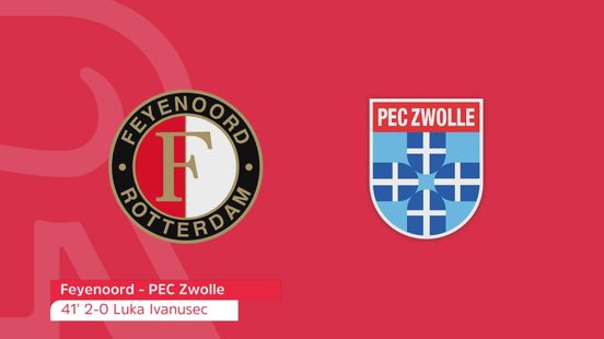 Zo klonk de 2-0 van Luka Ivanusec bij Feyenoord-PEC Zwolle op Radio Rijnmond