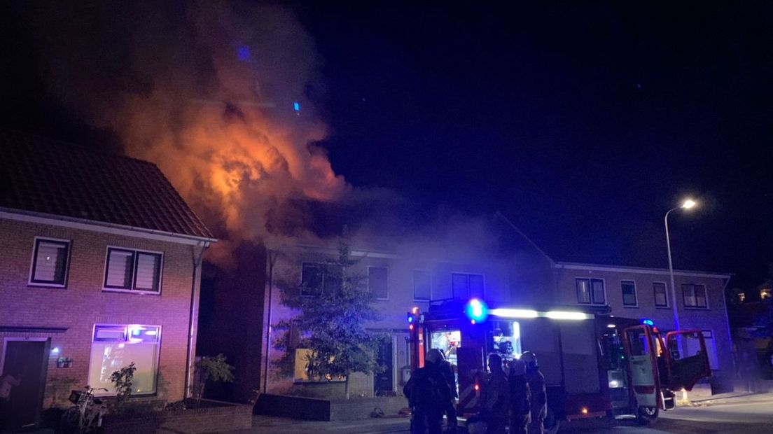 Brand aan de Tulpstraat in Oldenzaal
