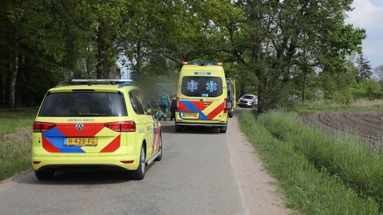 Motorrijder valt • wielrenner gewond
