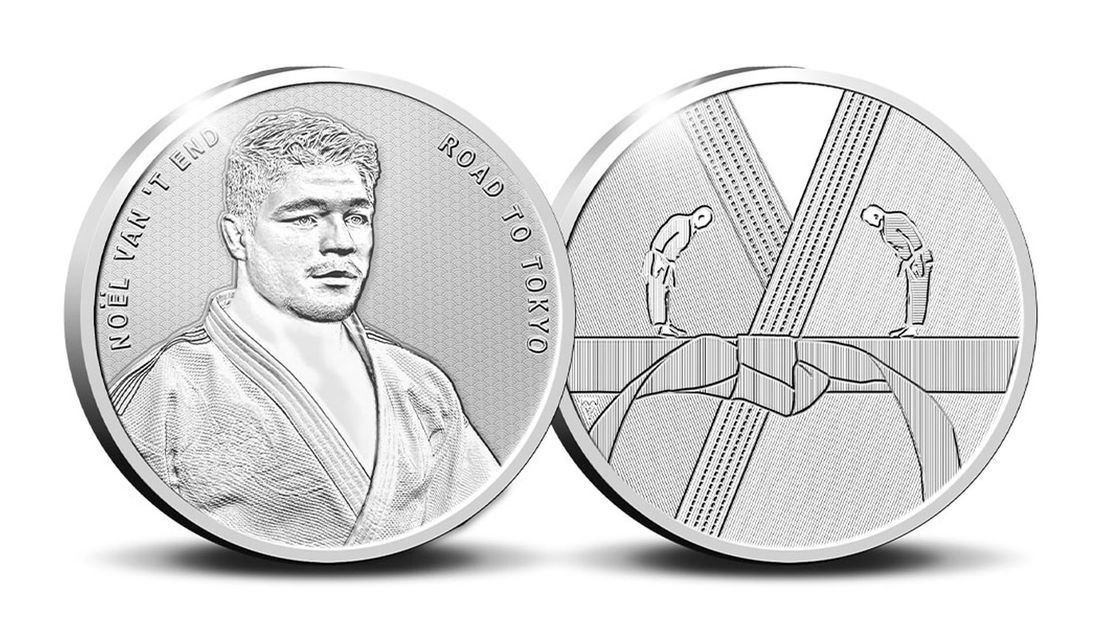 Een speciale set 'Tokio toen en nu' herdenkt ook de huidige wereldkampioen judo Noël van 't End.