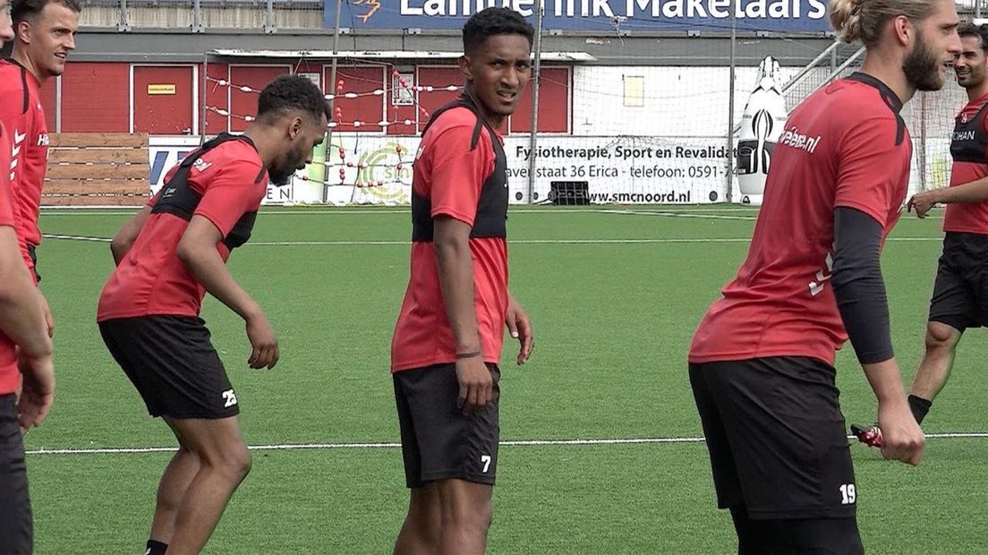 Sopacua heeft de technische staf van FC Emmen niet weten te overtuigen (Rechten: RTV Drenthe)