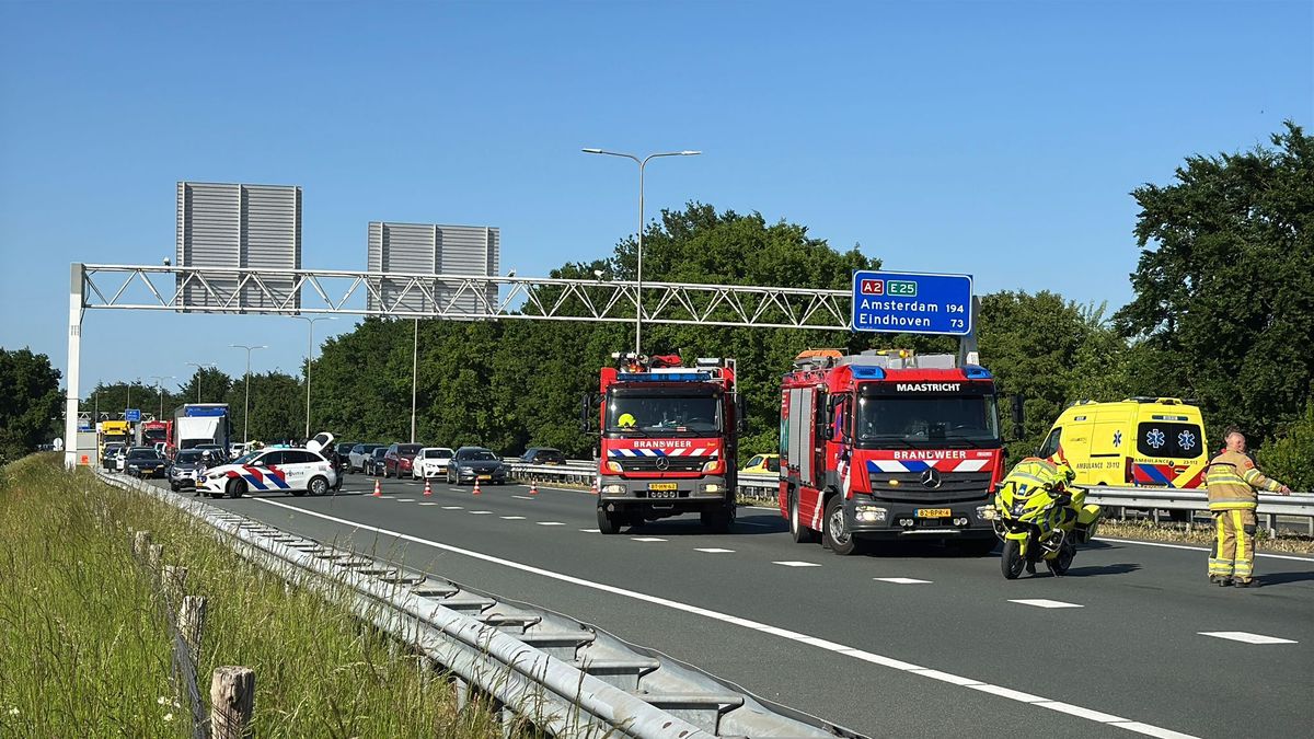A2 afgesloten na ongeluk bij vliegveld