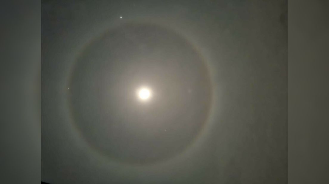 Kring van licht om de maan: heb jij het ook gezien? - RTV Drenthe
