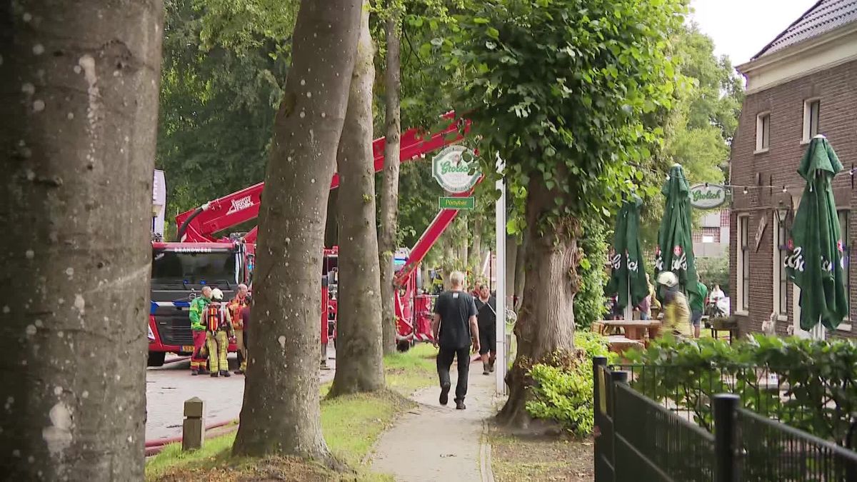 Brand in café Ponybar in Gieten onder controle