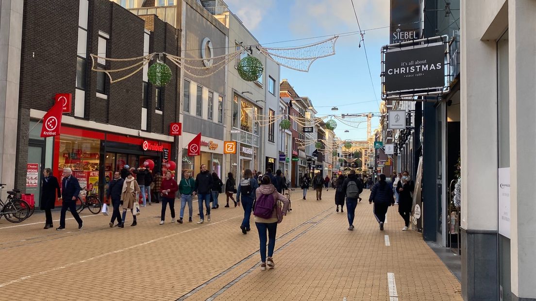 De Herestraat tijdens de kerstperiode