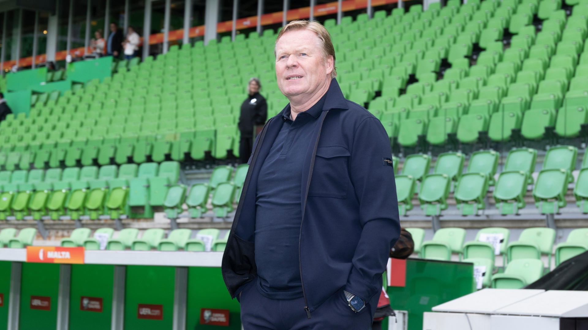 Bondscoach Ronald Koeman in Euroborg