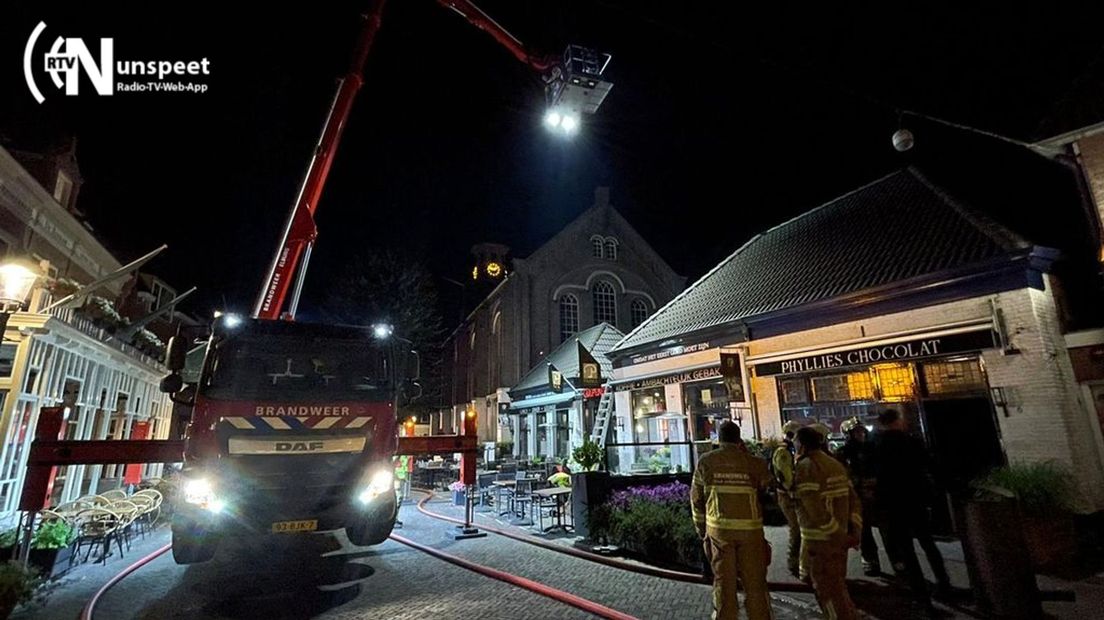 In de nacht van woensdag op donderdag brak er brand uit bij een restaurant in Nunspeet