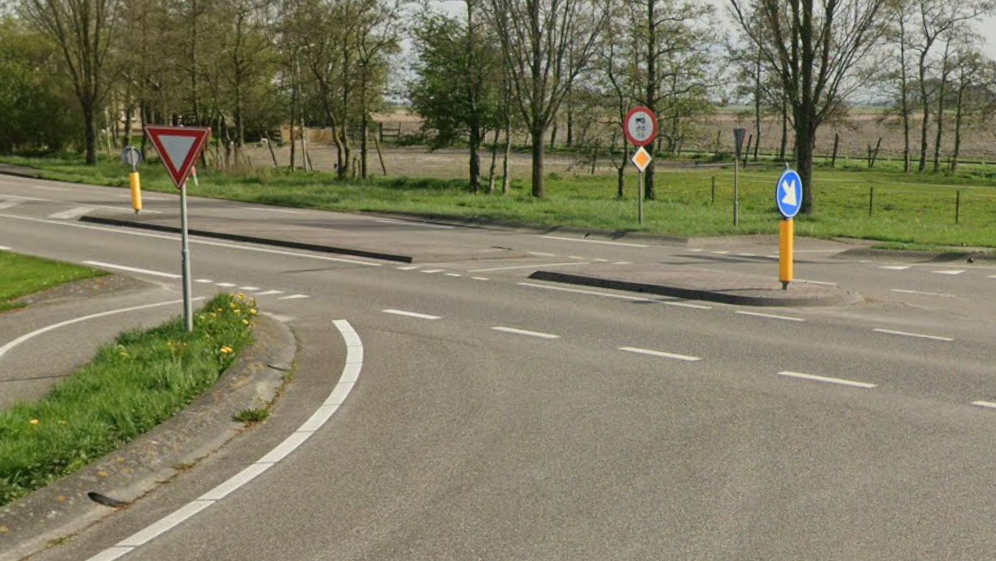In oerstekplak foar fytsers by Feinsum