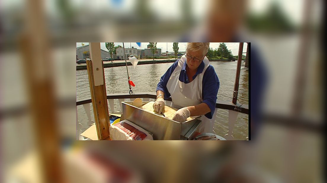 De hjerring wurdt tamakke oan board fan 'e Frisian Queen