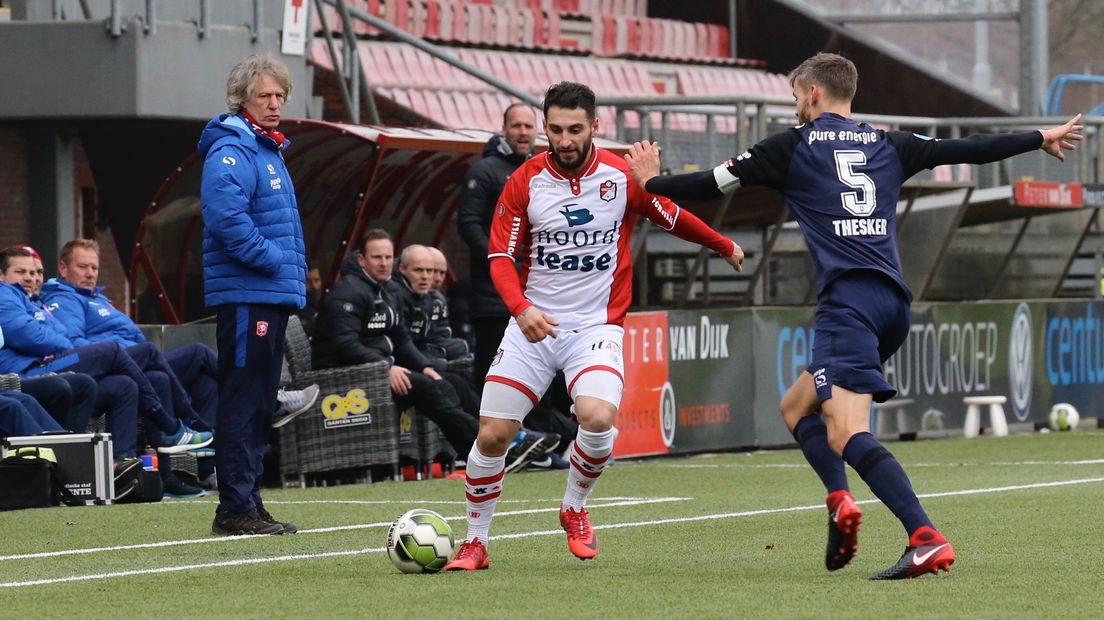 Norair Aslanjan afgelopen zondag in het oefenduel tegen FC Twente (Rechten: Gerrit Rijkens)