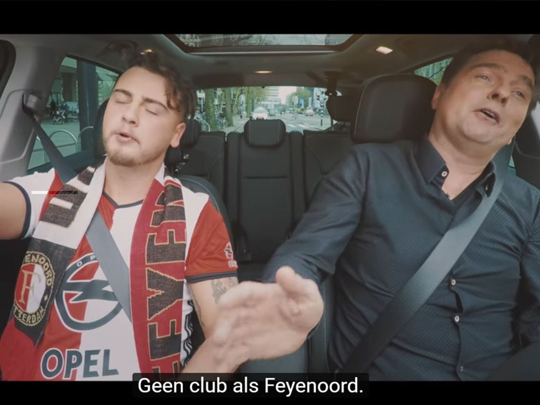 Still uit de clip van 'Geen club als Feyenoord'