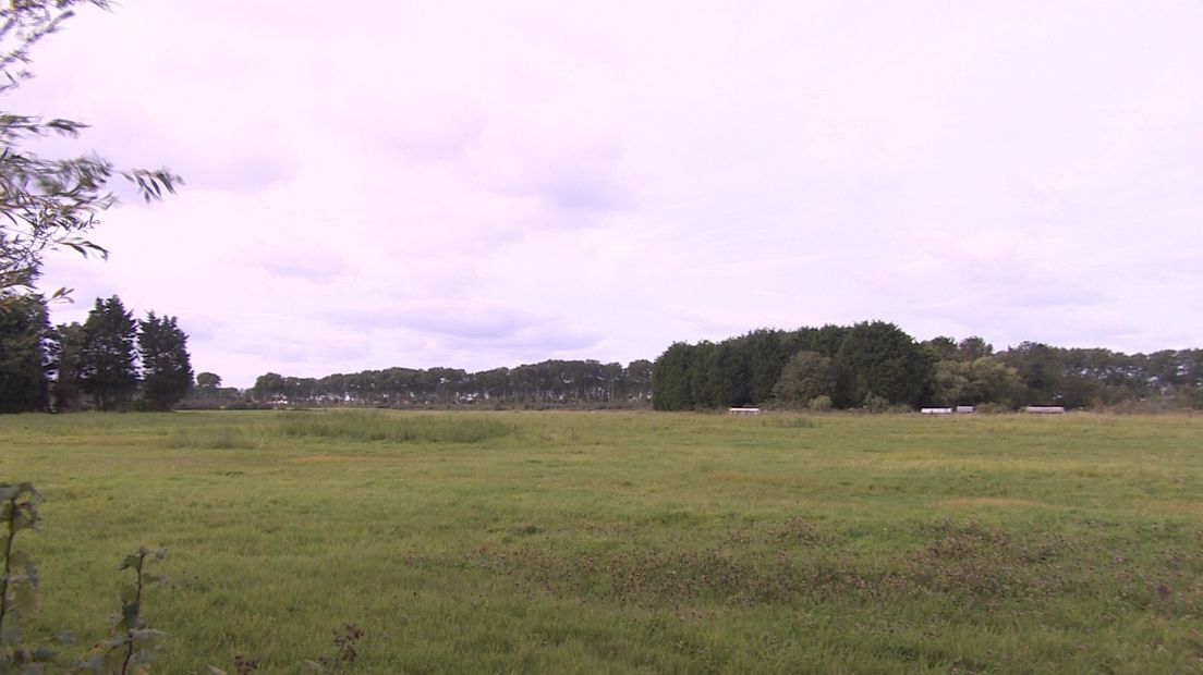 De locatie van de geplande nieuwe wijk Essenvelt in Middelburg, tegen de gemeentegrens met Vlissingen aan.