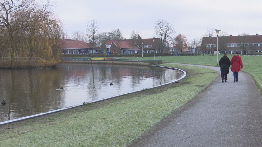 De opgeknapte 'buurtkamer' de Hagendoorn op de achtergrond.