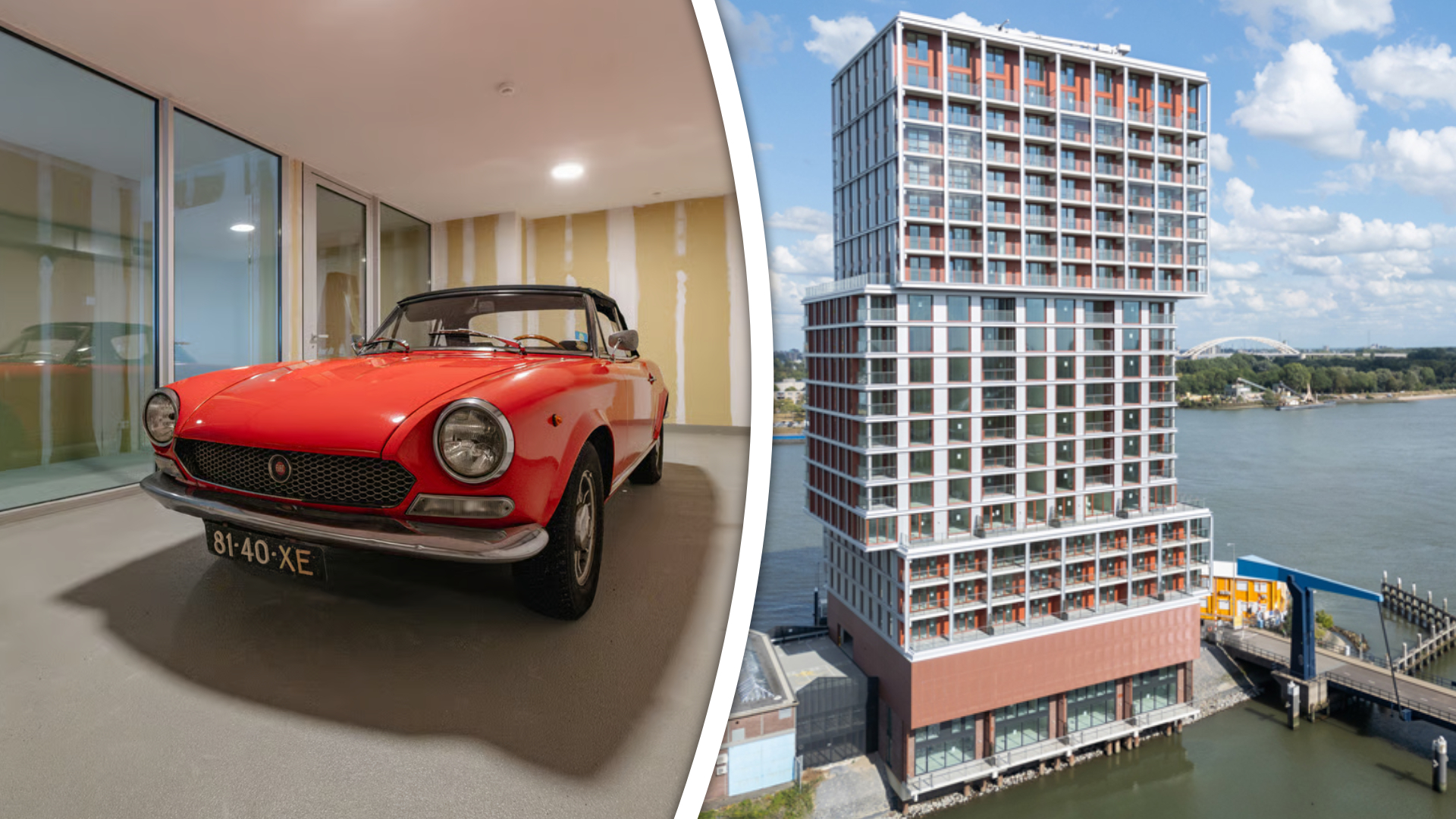 In dit nieuwbouwappartement rijd je zo de auto naar binnen.