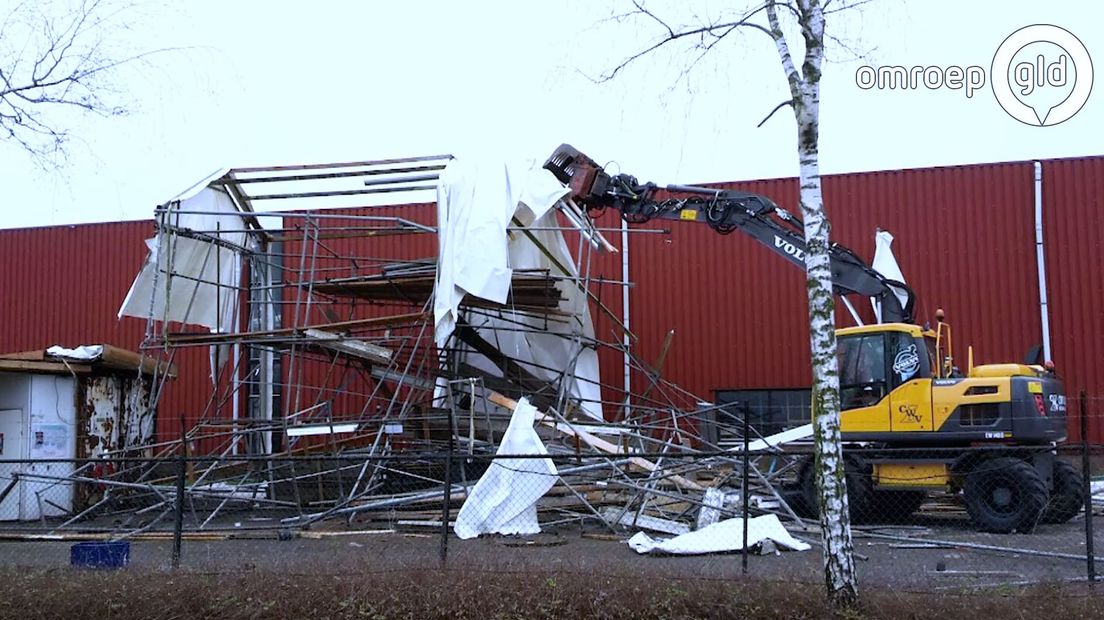 De schade na de storm