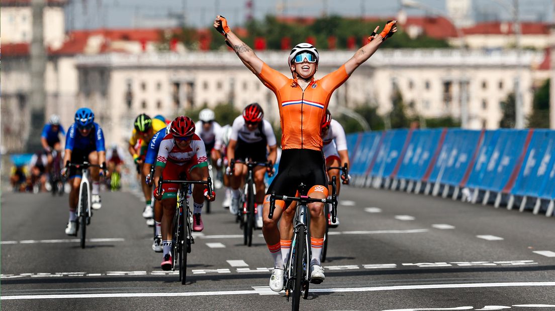 Lorena Wiebes wint bij de Europese Spelen