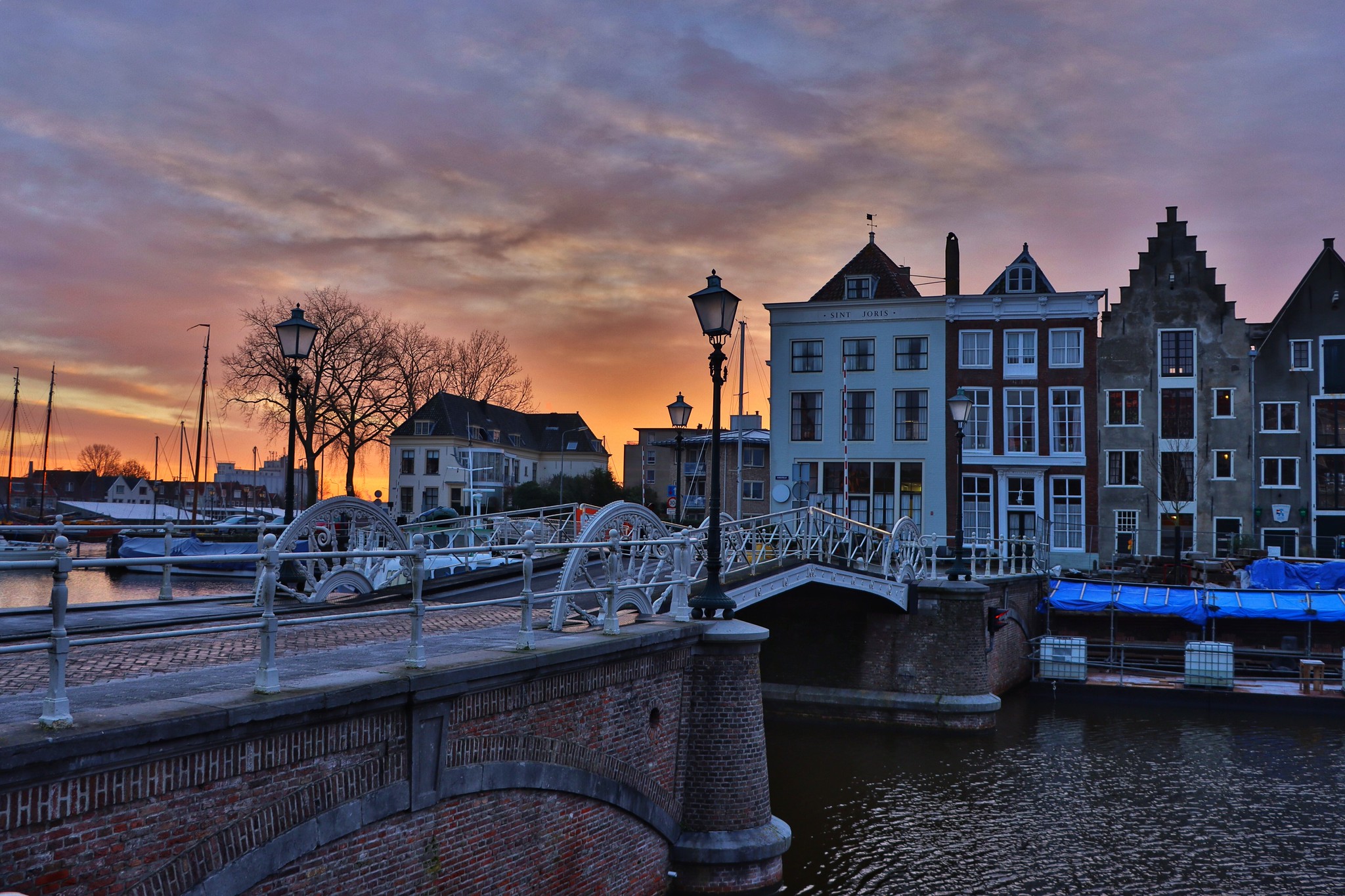 Zonsopkomst in Middelburg