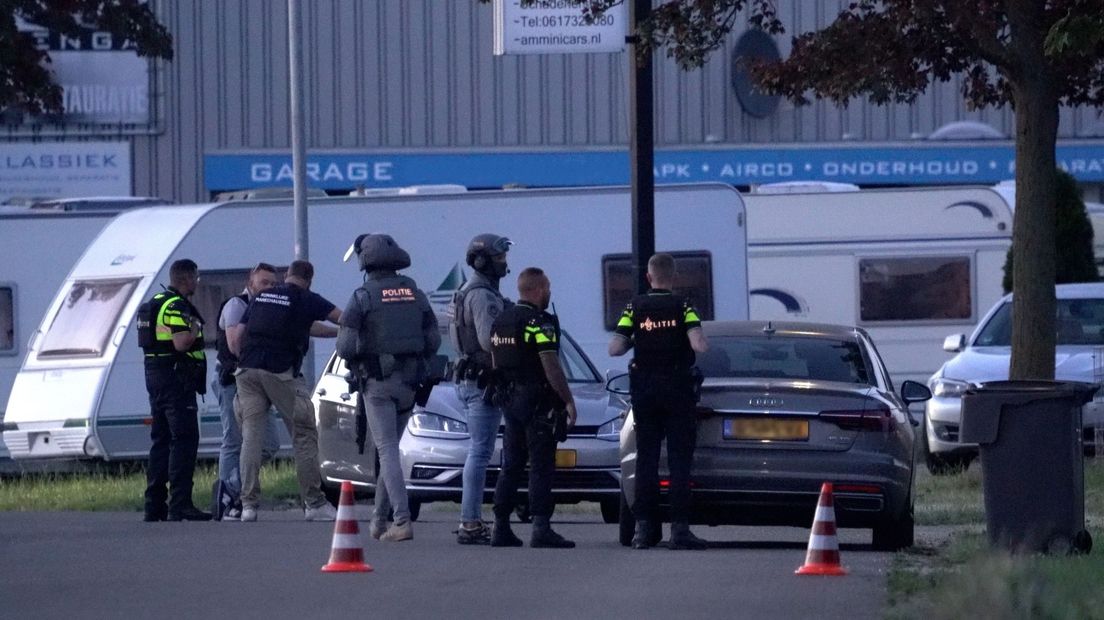 Politie in actie in Winschoten