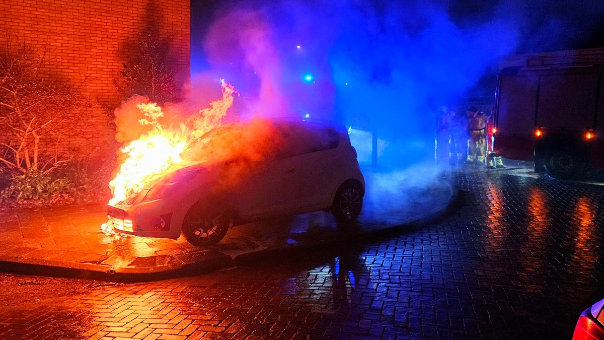 Twee auto's in vlammen op in Hoogeveen