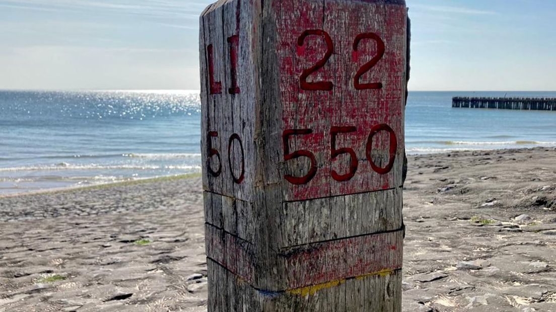 Strandpaal op Walcheren
