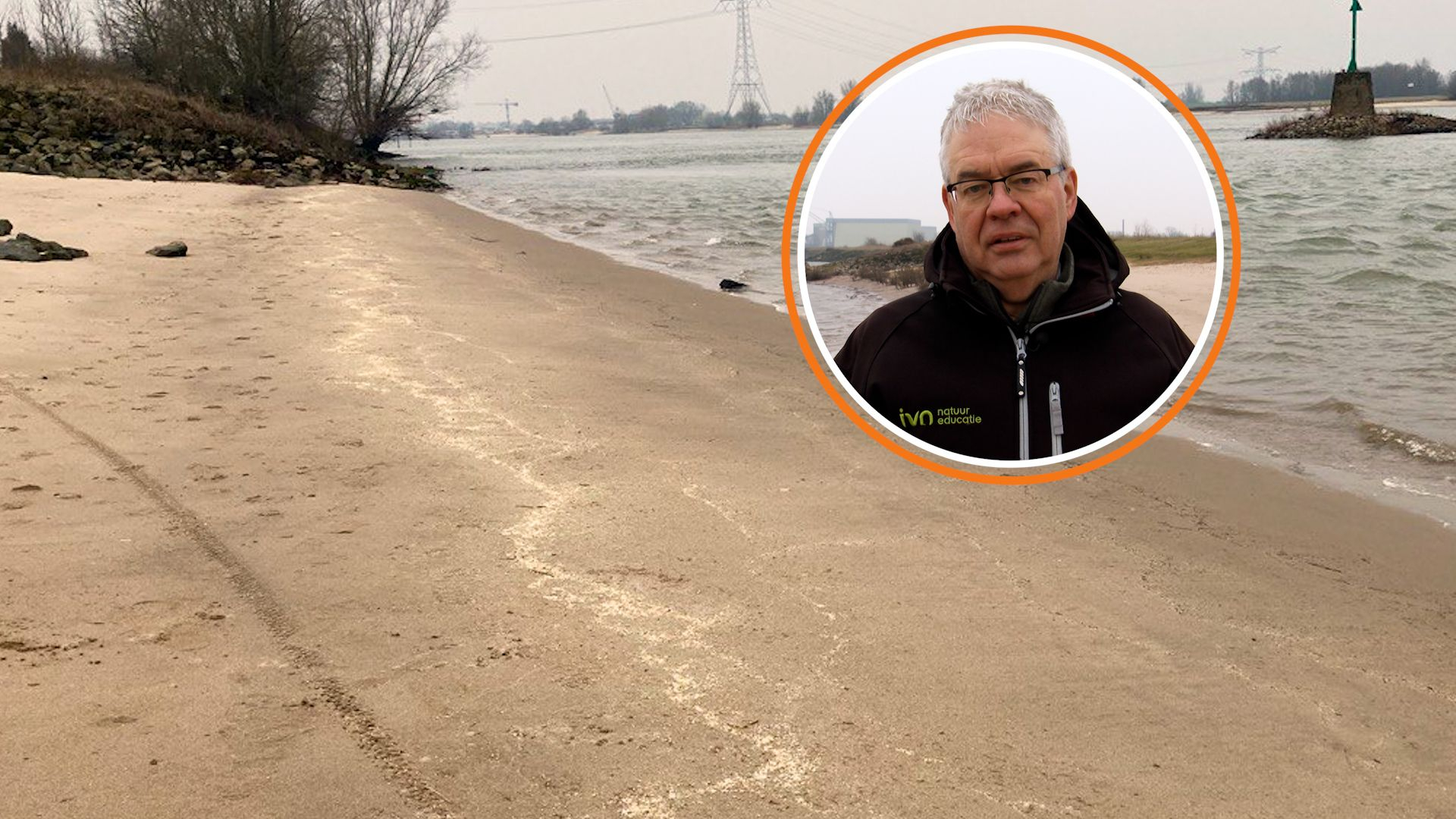 Mysterieuze gele smurrie langs Waal: 'Een milieuramp'