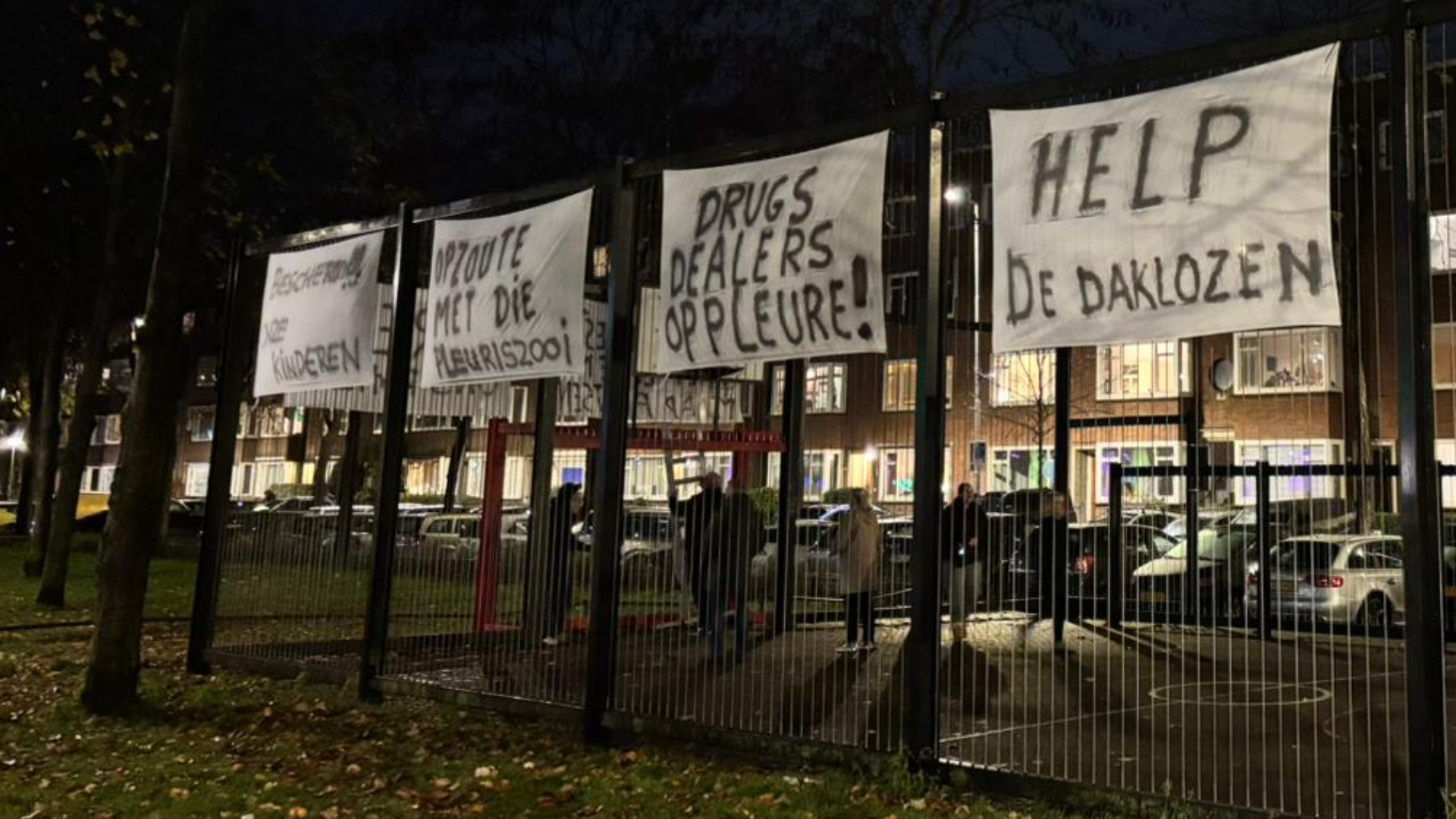 Buurtprotest rondom het Museumpark