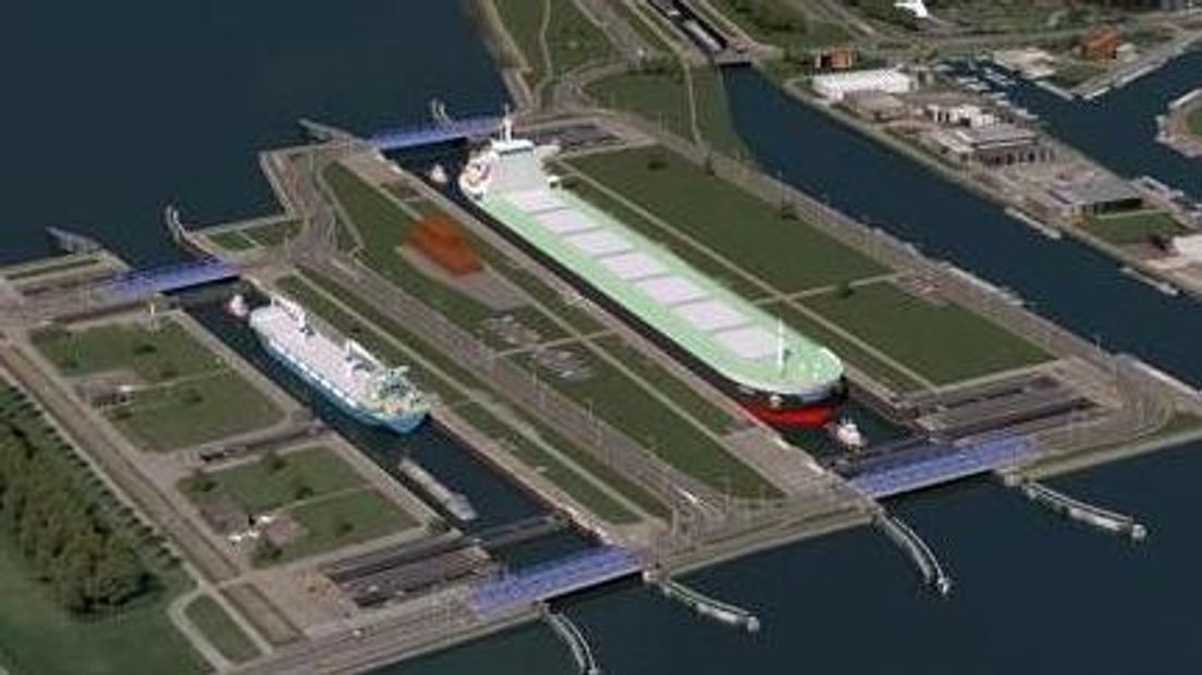 Artists impression Nieuwe Sluis Terneuzen