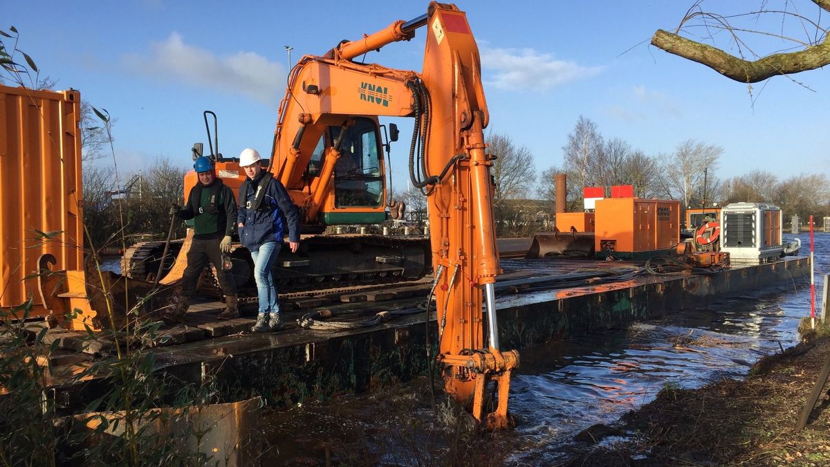Werk aan anderhalve kilometer nieuwe kaden in Terherne ligt op schema