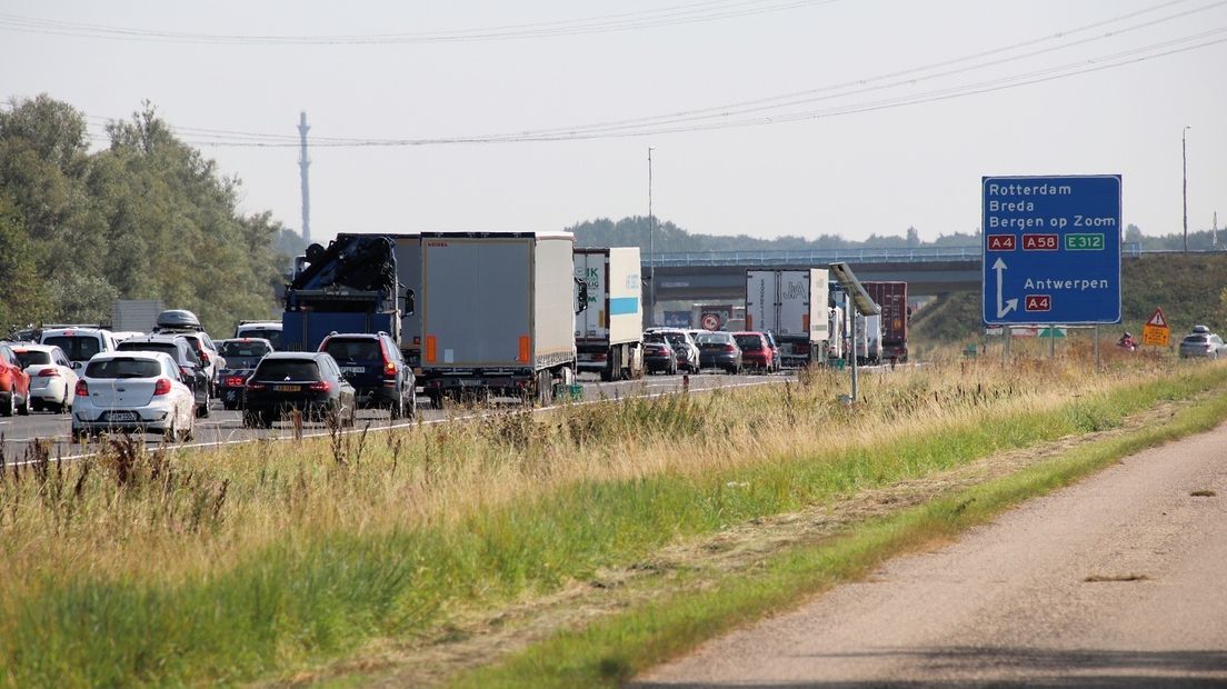 Eerder vandaag stonden er ook files op de A58 door ongelukken