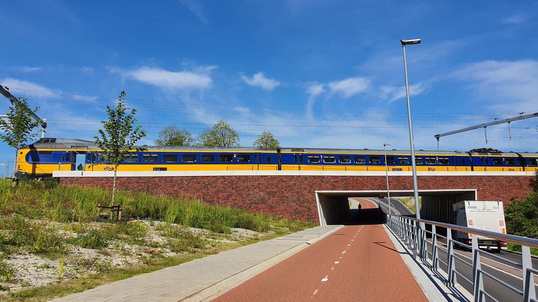De trein staat stil bij Groningen (Rechten: Persbureau Meter)