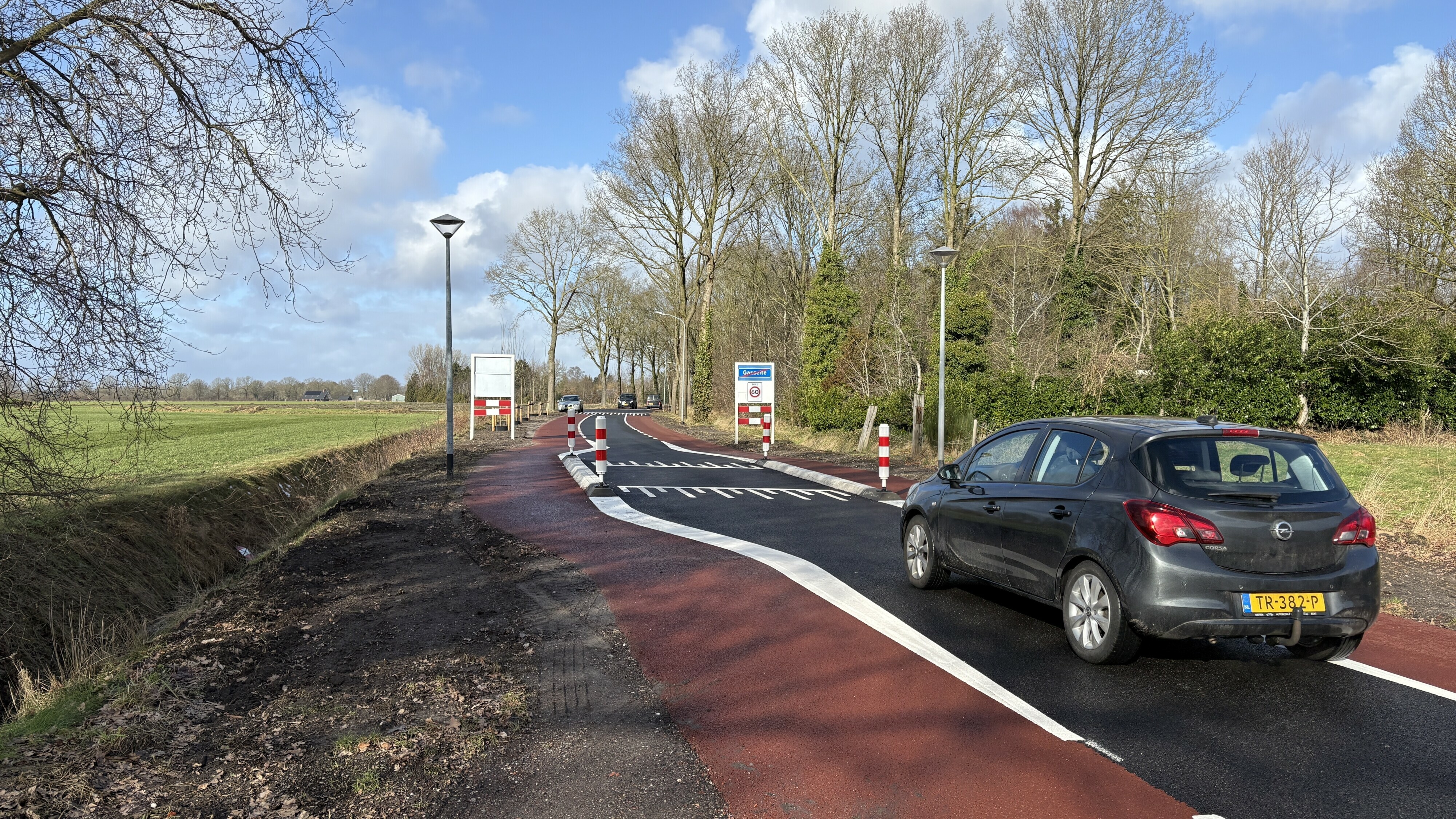 Rijden over versmalde wegen: wie mag er eerst?